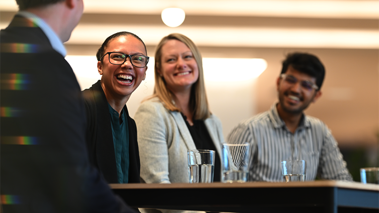 Image of students smiling